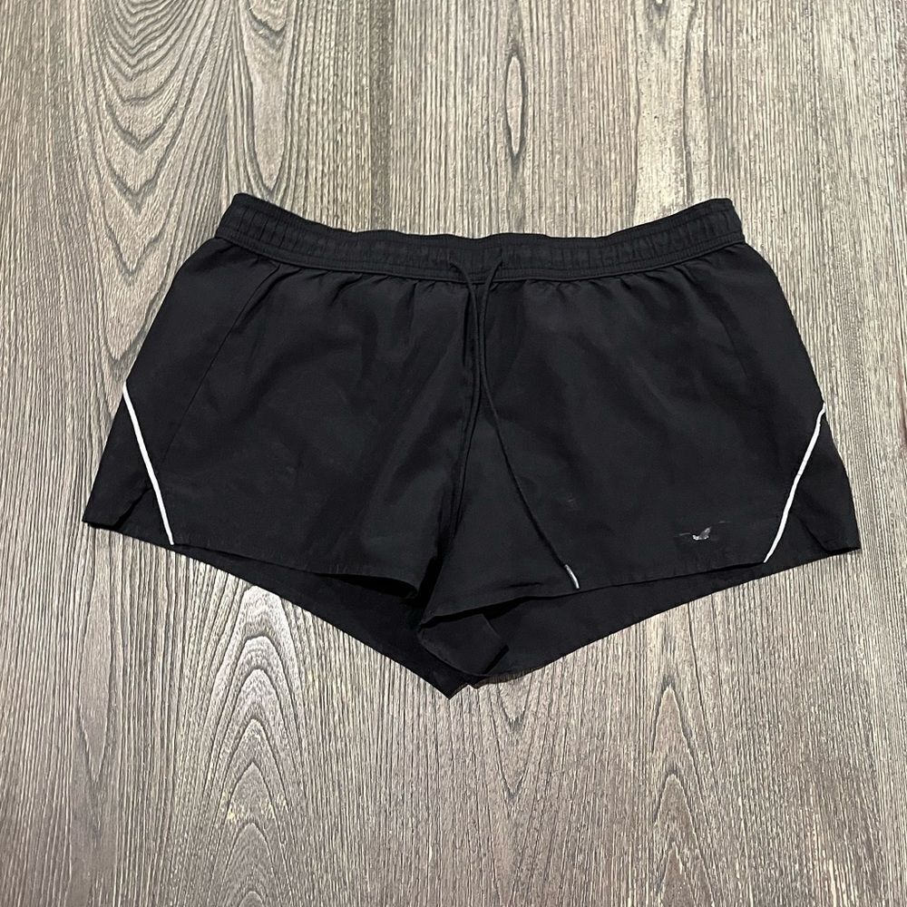 Hollister Activewear Shorts Elastic Drawstring Waist Pull-On Workout Black M